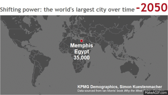 Die größten Städte der Welt im Zeitraffer